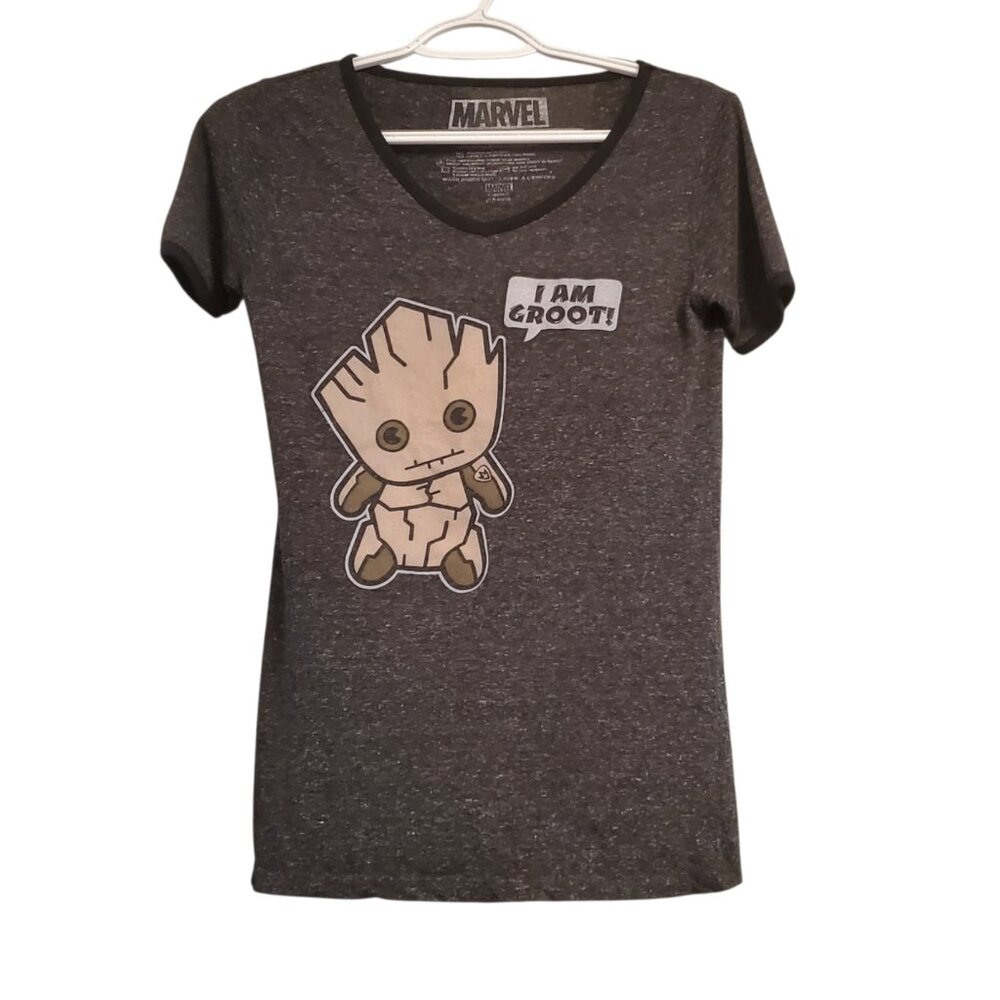 Grey I am Groot Marvel Tee